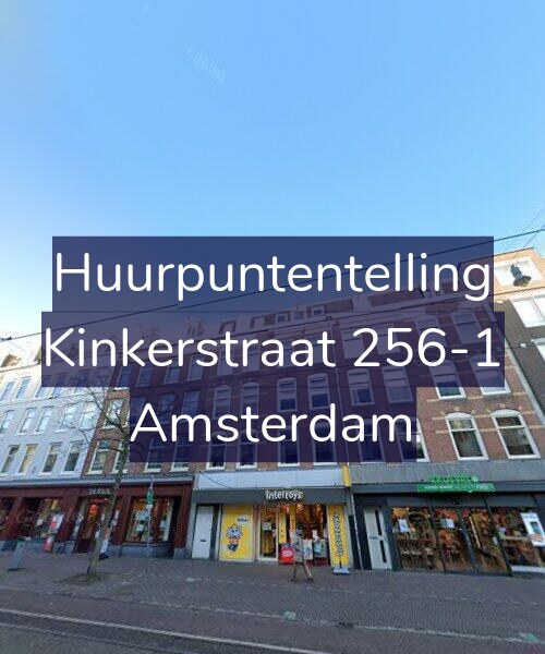 Foto gevel Huurpuntentelling voor Kinkerstraat 256-1, Amsterdam