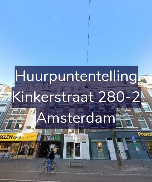 Foto gevel Huurpuntentelling voor Kinkerstraat 280-2, Amsterdam