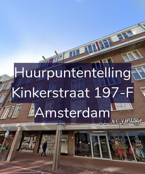 Foto gevel Huurpuntentelling voor Kinkerstraat 197-F, Amsterdam