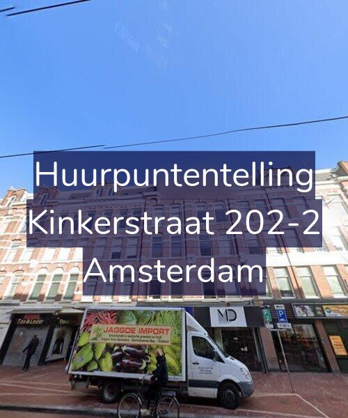 Foto gevel Huurpuntentelling voor Kinkerstraat 202-2, Amsterdam