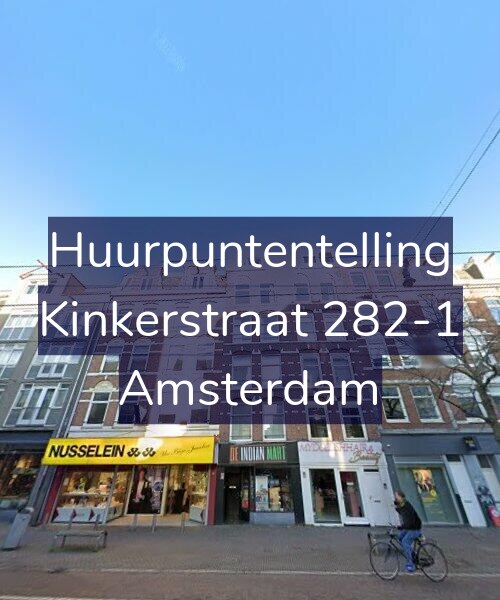 Foto gevel Huurpuntentelling voor Kinkerstraat 282-1, Amsterdam