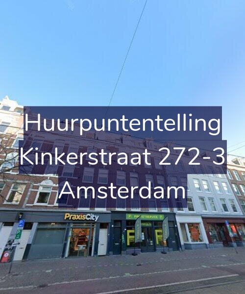 Foto gevel Huurpuntentelling voor Kinkerstraat 272-3, Amsterdam