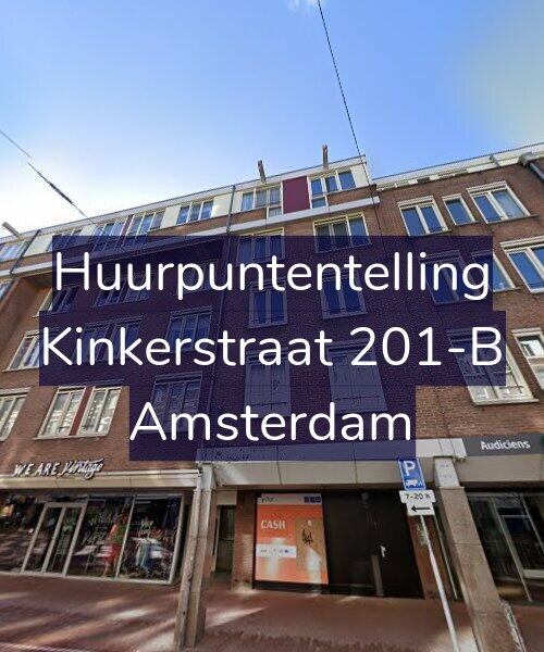 Foto gevel Huurpuntentelling voor Kinkerstraat 201-B, Amsterdam
