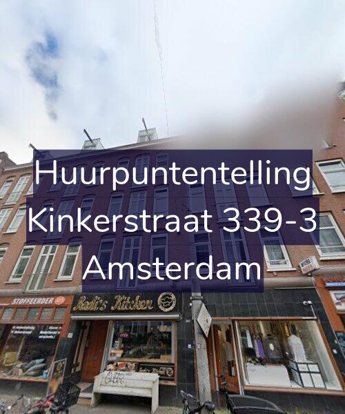 Foto gevel Huurpuntentelling voor Kinkerstraat 339-3, Amsterdam