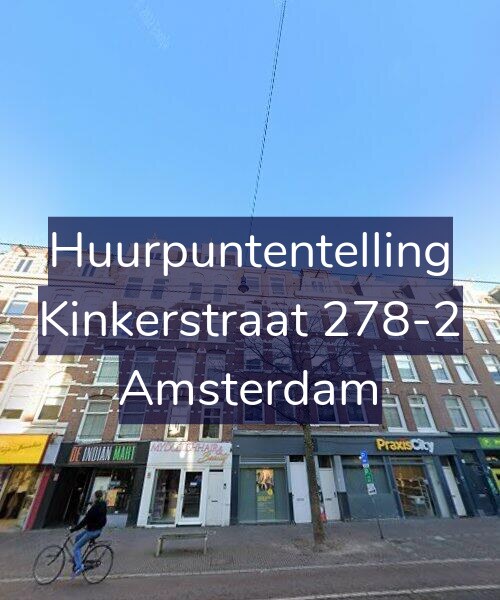 Foto gevel Huurpuntentelling voor Kinkerstraat 278-2, Amsterdam