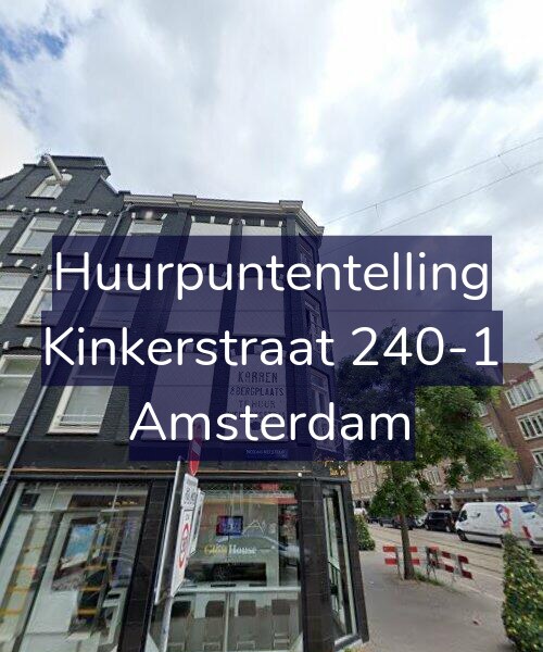 Foto gevel Huurpuntentelling voor Kinkerstraat 240-1, Amsterdam