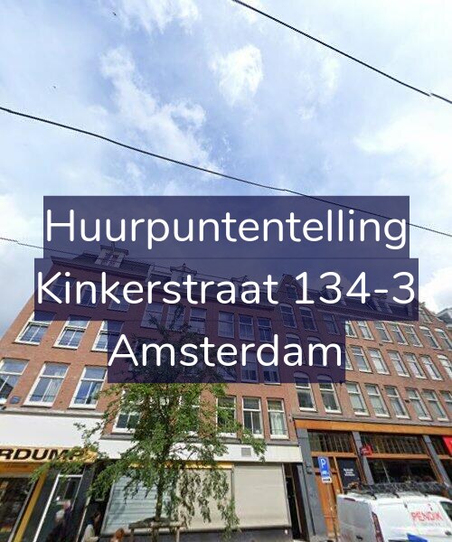 Foto gevel Huurpuntentelling voor Kinkerstraat 134-3, Amsterdam