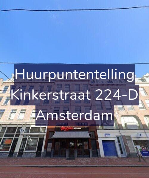 Foto gevel Huurpuntentelling voor Kinkerstraat 224-D, Amsterdam