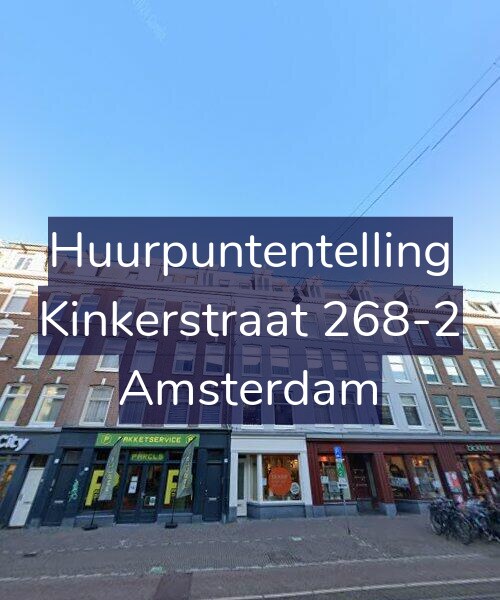 Foto gevel Huurpuntentelling voor Kinkerstraat 268-2, Amsterdam