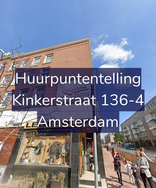 Foto gevel Huurpuntentelling voor Kinkerstraat 136-4, Amsterdam