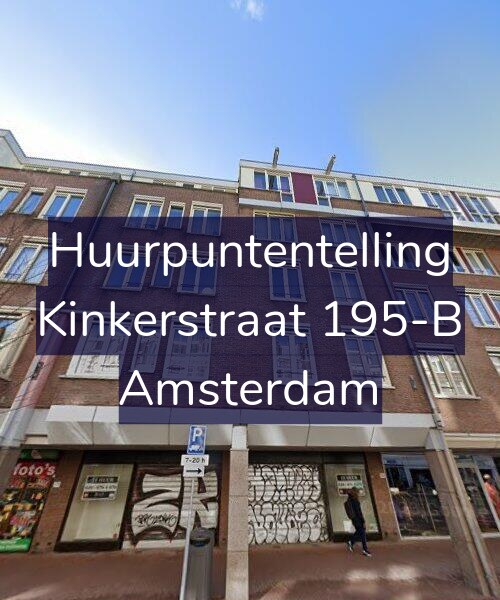Foto gevel Huurpuntentelling voor Kinkerstraat 195-B, Amsterdam