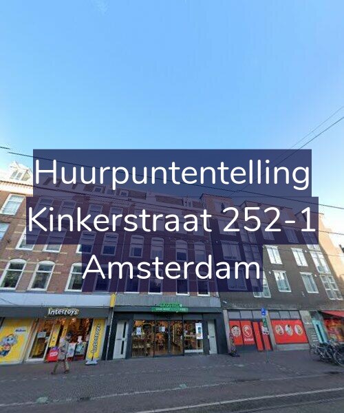Foto gevel Huurpuntentelling voor Kinkerstraat 252-1, Amsterdam