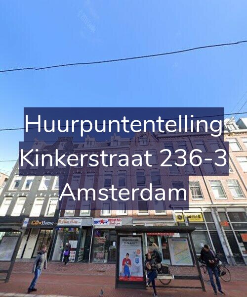 Foto gevel Huurpuntentelling voor Kinkerstraat 236-3, Amsterdam