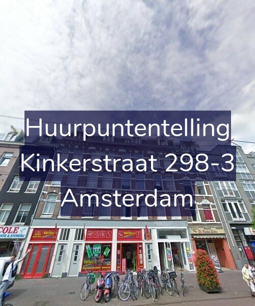 Foto gevel Huurpuntentelling voor Kinkerstraat 298-3, Amsterdam
