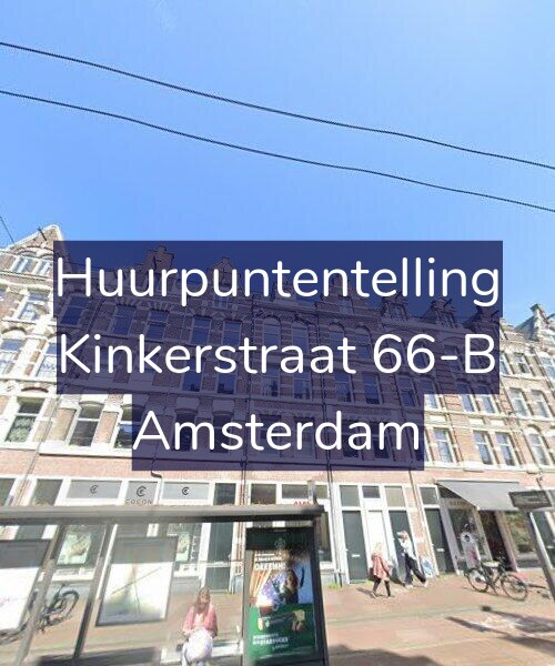 Foto gevel Huurpuntentelling voor Kinkerstraat 66-B, Amsterdam