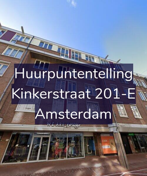 Foto gevel Huurpuntentelling voor Kinkerstraat 201-E, Amsterdam