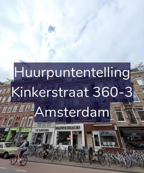 Foto gevel Huurpuntentelling voor Kinkerstraat 360-3, Amsterdam