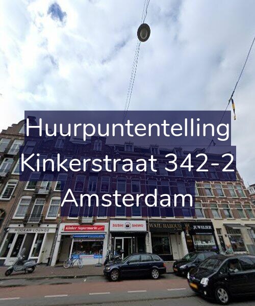 Foto gevel Huurpuntentelling voor Kinkerstraat 342-2, Amsterdam