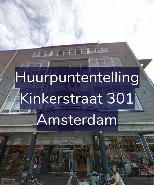 Foto gevel Huurpuntentelling voor Kinkerstraat 301, Amsterdam