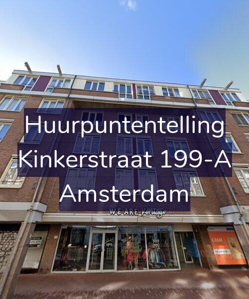 Foto gevel Huurpuntentelling voor Kinkerstraat 199-A, Amsterdam