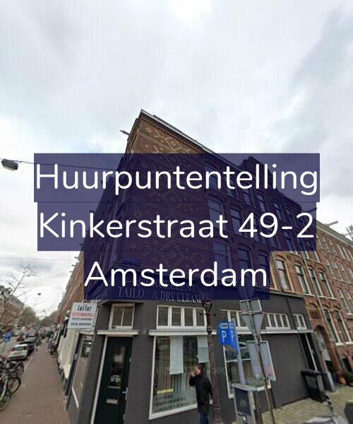 Foto gevel Huurpuntentelling voor Kinkerstraat 49-2, Amsterdam