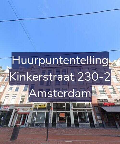 Foto gevel Huurpuntentelling voor Kinkerstraat 230-2, Amsterdam