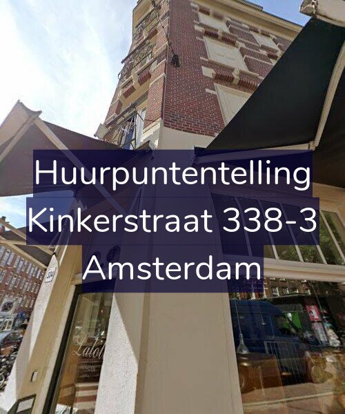 Foto gevel Huurpuntentelling voor Kinkerstraat 338-3, Amsterdam