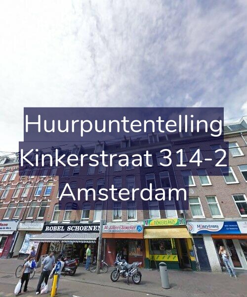 Foto gevel Huurpuntentelling voor Kinkerstraat 314-2, Amsterdam