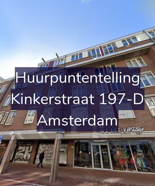 Foto gevel Huurpuntentelling voor Kinkerstraat 197-D, Amsterdam