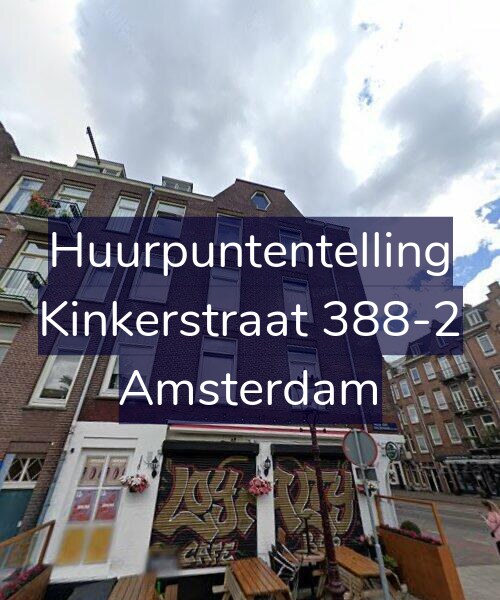 Foto gevel Huurpuntentelling voor Kinkerstraat 388-2, Amsterdam