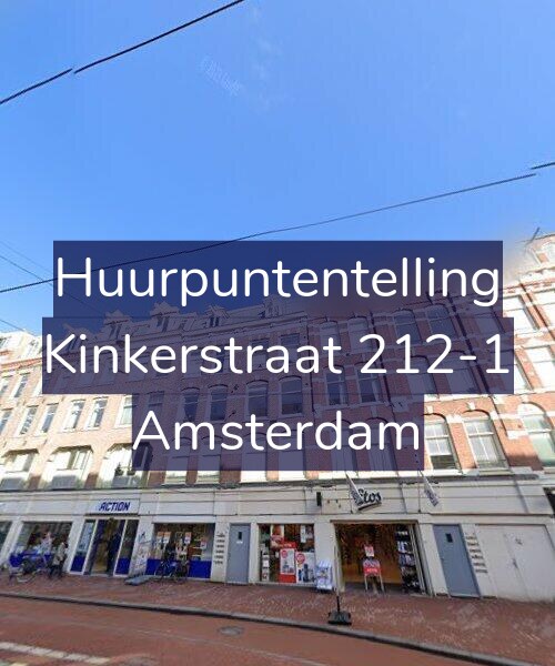 Foto gevel Huurpuntentelling voor Kinkerstraat 212-1, Amsterdam
