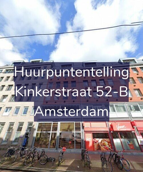 Foto gevel Huurpuntentelling voor Kinkerstraat 52-B, Amsterdam