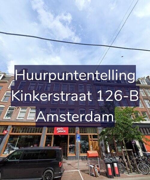 Foto gevel Huurpuntentelling voor Kinkerstraat 126-B, Amsterdam