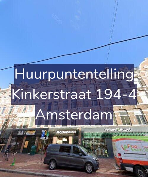 Foto gevel Huurpuntentelling voor Kinkerstraat 194-4, Amsterdam