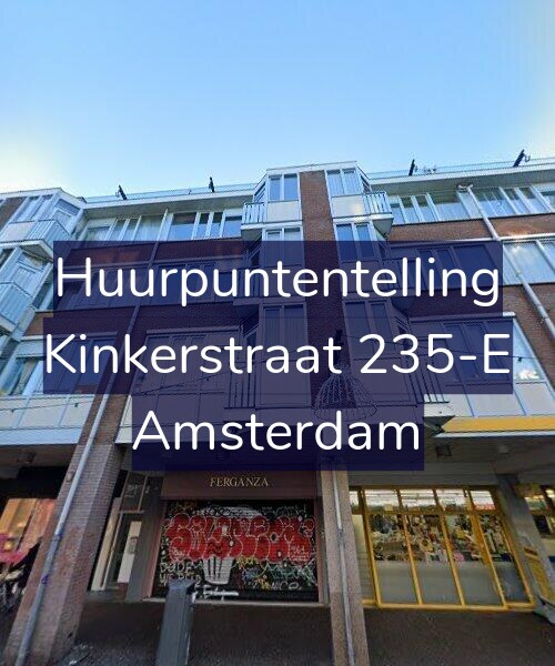 Foto gevel Huurpuntentelling voor Kinkerstraat 235-E, Amsterdam