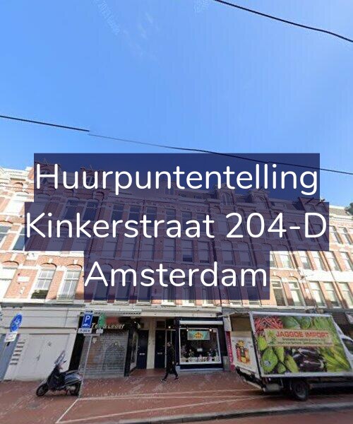 Foto gevel Huurpuntentelling voor Kinkerstraat 204-D, Amsterdam
