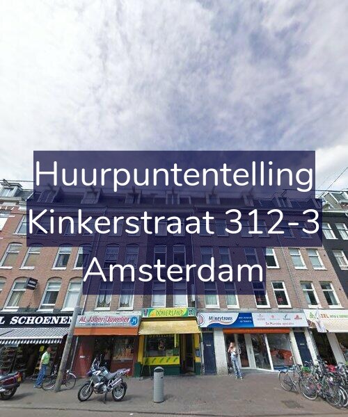 Foto gevel Huurpuntentelling voor Kinkerstraat 312-3, Amsterdam
