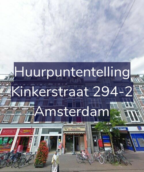 Foto gevel Huurpuntentelling voor Kinkerstraat 294-2, Amsterdam
