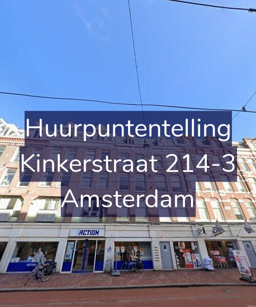 Foto gevel Huurpuntentelling voor Kinkerstraat 214-3, Amsterdam