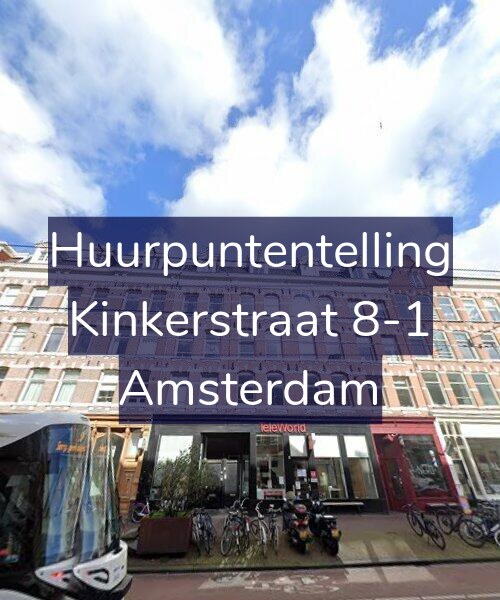 Foto gevel Huurpuntentelling voor Kinkerstraat 8-1, Amsterdam