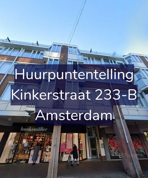 Foto gevel Huurpuntentelling voor Kinkerstraat 233-B, Amsterdam