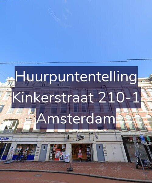Foto gevel Huurpuntentelling voor Kinkerstraat 210-1, Amsterdam