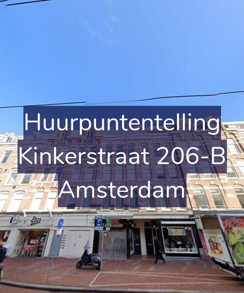 Foto gevel Huurpuntentelling voor Kinkerstraat 206-B, Amsterdam