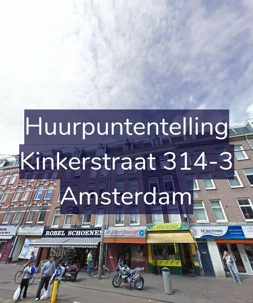 Foto gevel Huurpuntentelling voor Kinkerstraat 314-3, Amsterdam