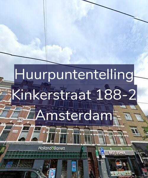 Foto gevel Huurpuntentelling voor Kinkerstraat 188-2, Amsterdam
