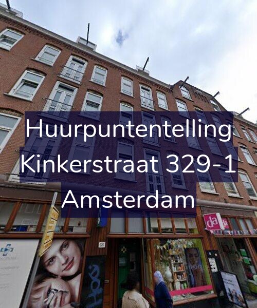 Foto gevel Huurpuntentelling voor Kinkerstraat 329-1, Amsterdam
