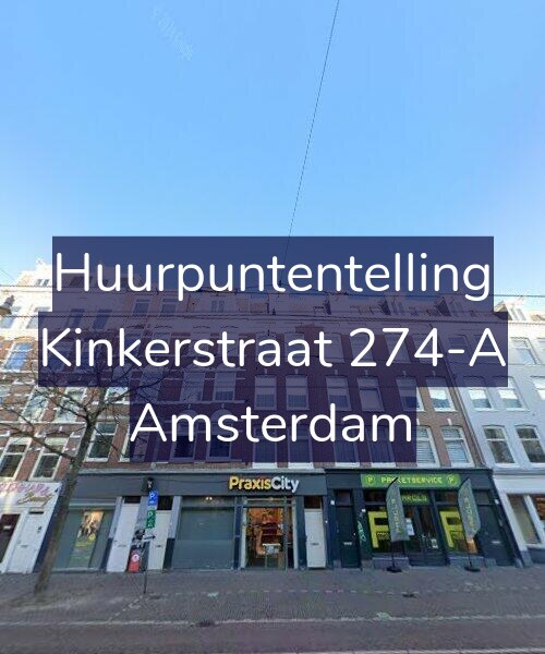 Foto gevel Huurpuntentelling voor Kinkerstraat 274-A, Amsterdam