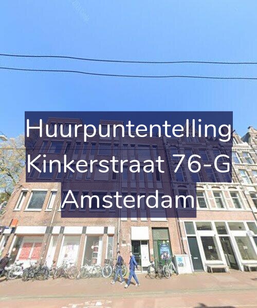 Foto gevel Huurpuntentelling voor Kinkerstraat 76-G, Amsterdam
