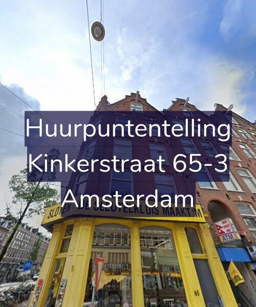 Foto gevel Huurpuntentelling voor Kinkerstraat 65-3, Amsterdam