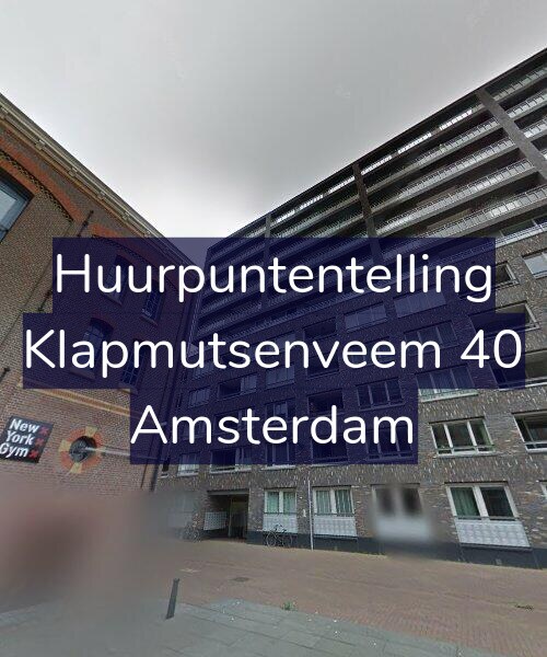 Foto gevel Huurpuntentelling voor Klapmutsenveem 40, Amsterdam